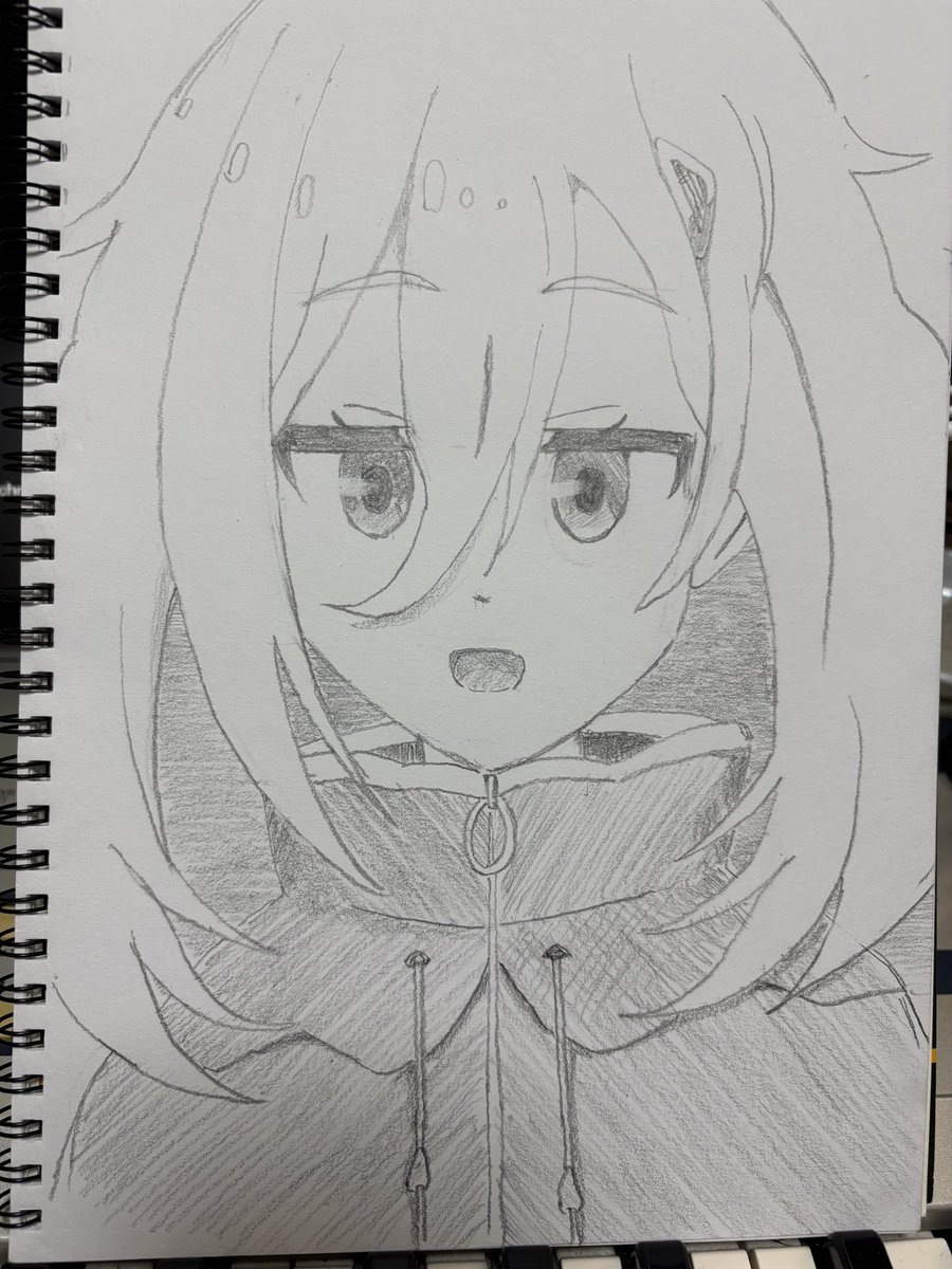 inner_crimson's tweet photo. 今宵のイラスト。
昨日からオリジナルキャラじゃなくて
最近(？)のアニメキャラの模写をしてます。
毎回2時間以上かけて描き上げて
「お♪意外と上手く描けたんじゃね」って思って、鏡に映して撃沈(笑)を繰り返してます。

でも、積み重ねが力になる、はず😊

あ、今夜も比嘉つつじちゃんです。 https://t.co/R0PWm4q57r