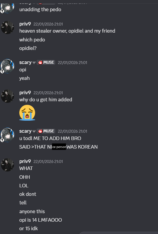 scarysgenesis's tweet photo. @01BeepBoop10 ignore my crude humour buut yeah priv9 was pretty close to him as far as I knew https://t.co/9UDU6YADl1