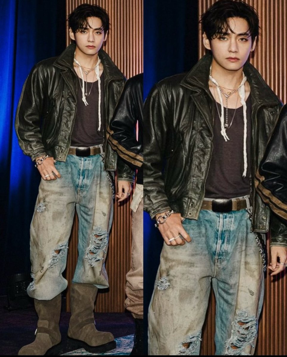 kthhype_ttg8's tweet photo. [FILTH HOMME]

JAPANESE's FILTH brand shared photos on IG, showing #V wearing their CLASSIC GEAR BOOTS at IHEARTMUSIC FESTIVAL 2026.

📎 https://t.co/MldVbWCOWc

[Notes]
▪️FILTH is an avant-garde, high-end underground fashion label known for its dark, deconstructed & heavily texturized aesthetic.

▪️The brand's philosophy centers around the tagline: "WORN. ALTERED. IMPERFECT".

▪️They have recently designed custom stage gear for THE WEEKND during his AFTER HOURS TILL DAWN Tour. 

#BTSV #TAEHYUNG