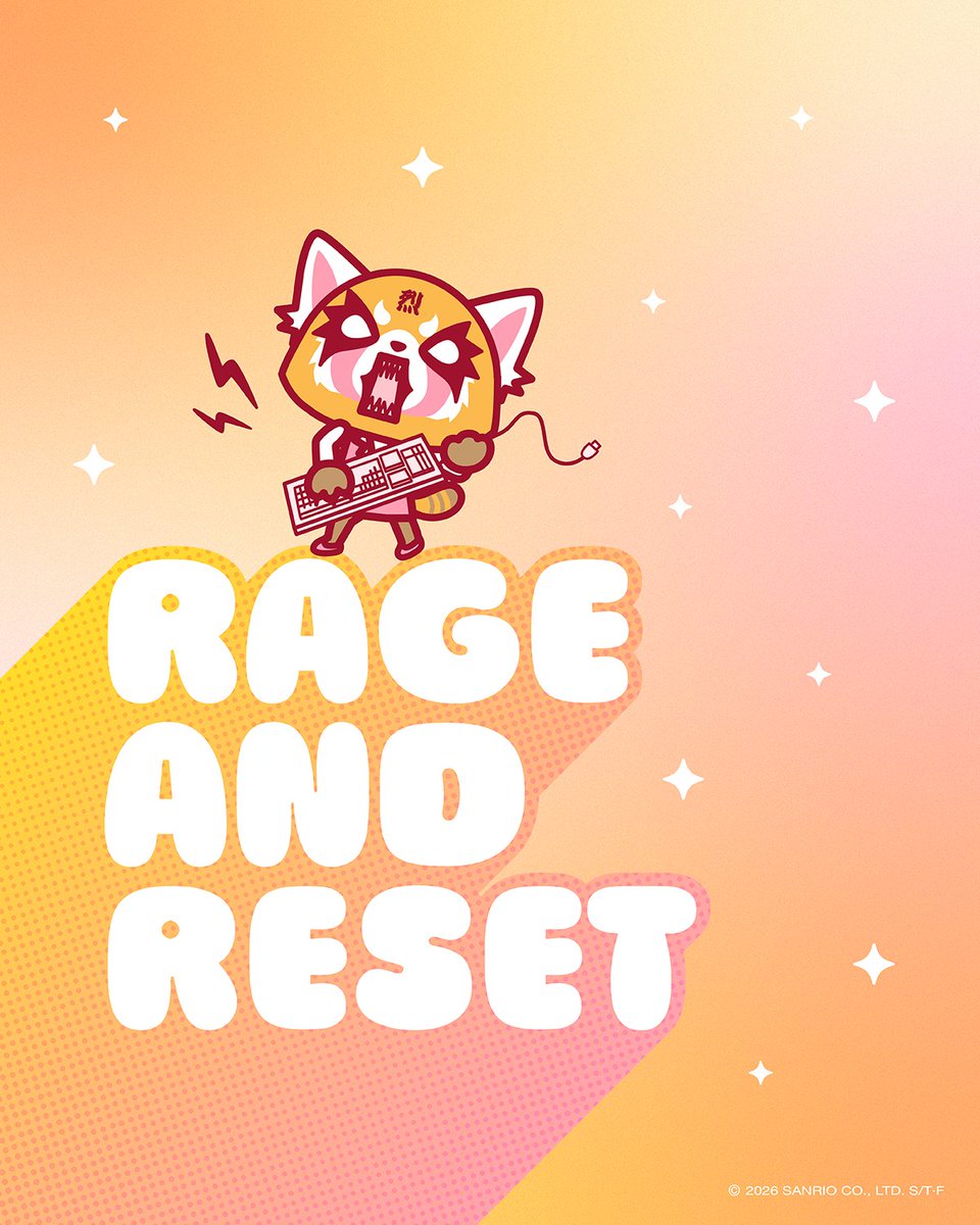 aggretsuko's tweet photo. Whatever gets you through Monday ❤️🔥 #mondaymotivation https://t.co/MA2Od06iNz