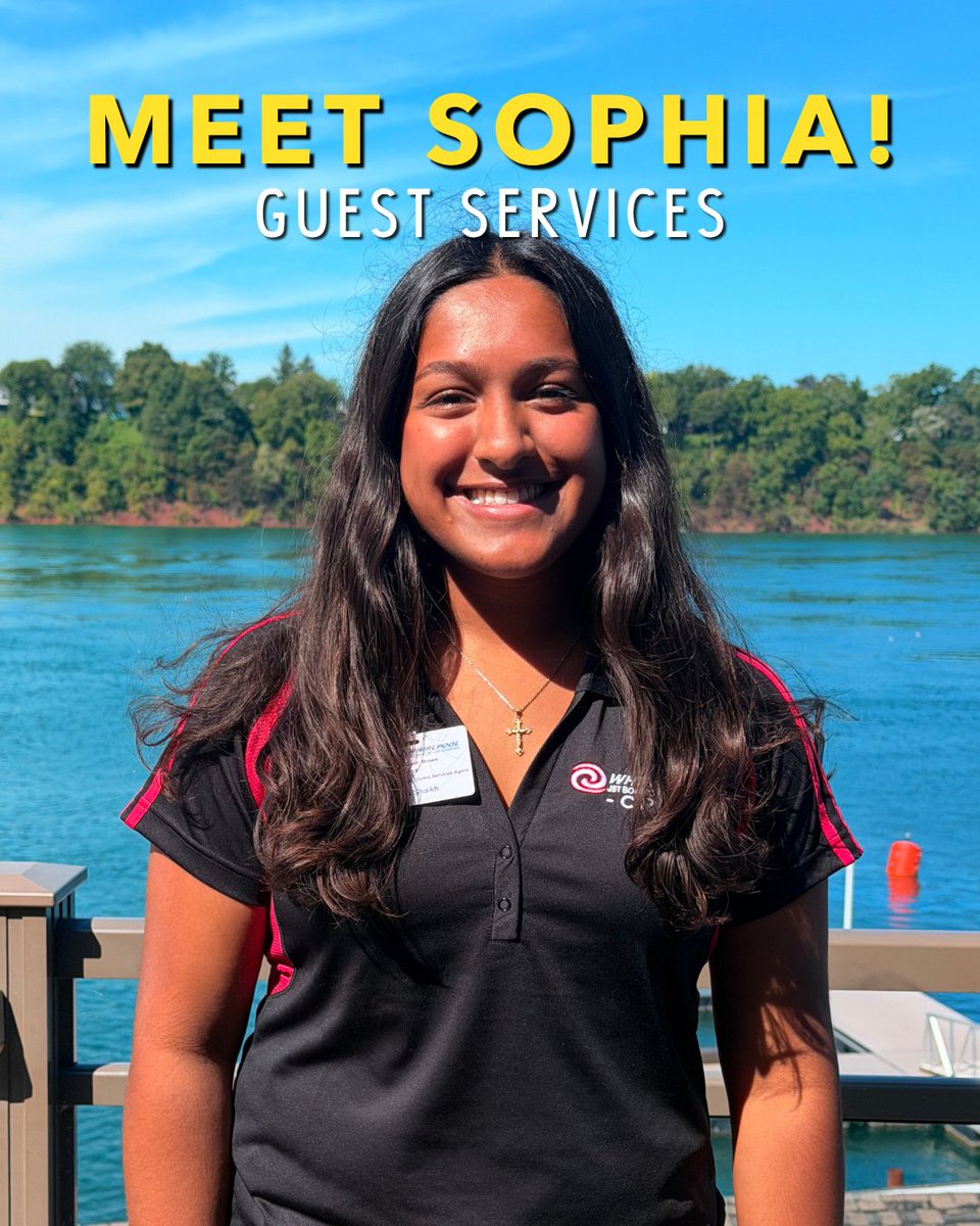whirlpooljet's tweet photo. 🎥 Staff Highlight – Meet Sophia 🎥
Sophia is back for her 3rd year as part of our Guest Services team! 🚤💦 From helping guests get ready for their adventure to making sure everyone has a great experience, she’s always bringing great energy to the team! 🙌 #WJBT #WhirlpoolJet https://t.co/VaJL9kHZxc