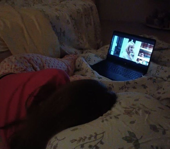 Mei345214's tweet photo. Taking a little time to relax and enjoy my favorite videos. 🎬☕✨ https://t.co/GC76QvfxiP