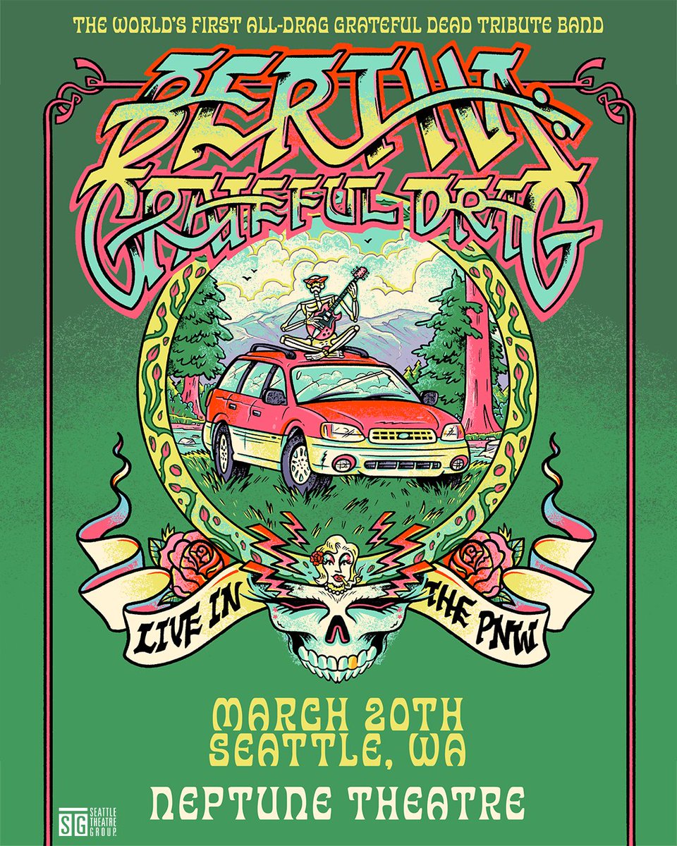 stgpresents's tweet photo. JUST ANNOUNCED: BERTHA: Grateful Drag Live at The Neptune Theatre on March 20! Tickets go on sale this Friday at 10am at https://t.co/FQWA3SMLZ2. https://t.co/IJBHH3EhUd