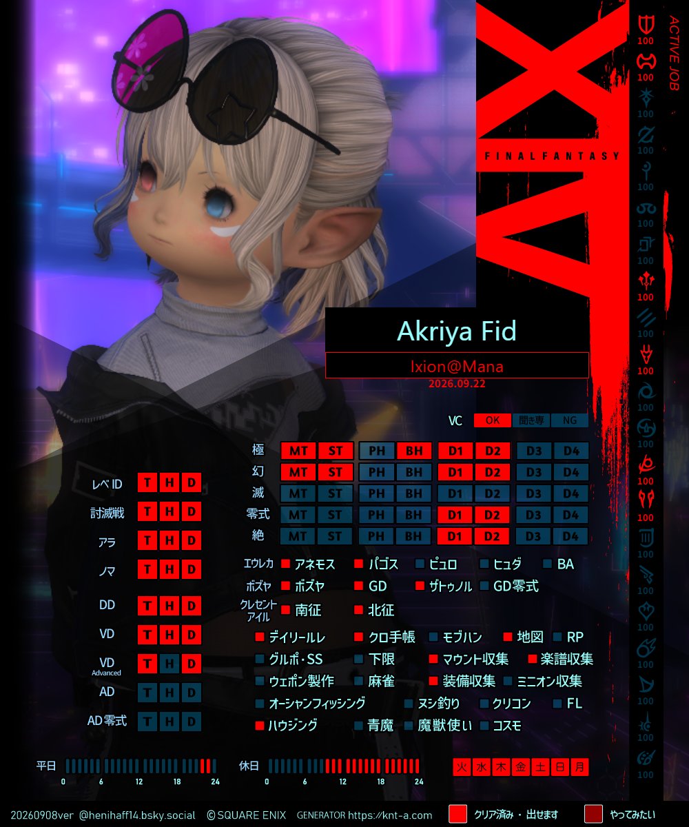 akriya_fid's tweet photo. 全然更新していなかったので～

ひろーくゆるーく遊んでいます！
よろしくお願いします！

#ff14　#ff14キャラクターカード https://t.co/5w6WKPl4ay