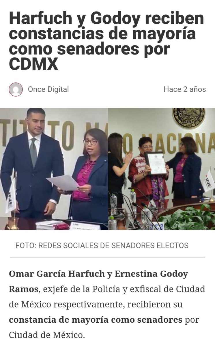 AdrianaMaOrAl's tweet photo. Por @CitlaHM nadie votó por ella fue por vía plurinominal. Los que si fueron elegidos democráticamente por voto fueron @OHarfuch y @ErnestinaGodoy_ .
Sí van a defender lo indefendible investiguen primero para no quedar en ridículo y dejen de mentir. https://t.co/ZSVdZSKUMT
