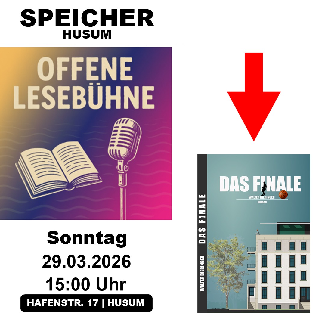 jamesmitchellzp's tweet photo. A MATTER OF SELF-PROMOTION

On Sunday, March 29, 2026, from 3:00 p. m., I’ll be reading from my book “The Finale” at Speicher in Husum. Come by! If the book doesn’t interest you, join me for a coffee instead. https://t.co/eKrojq6f0u