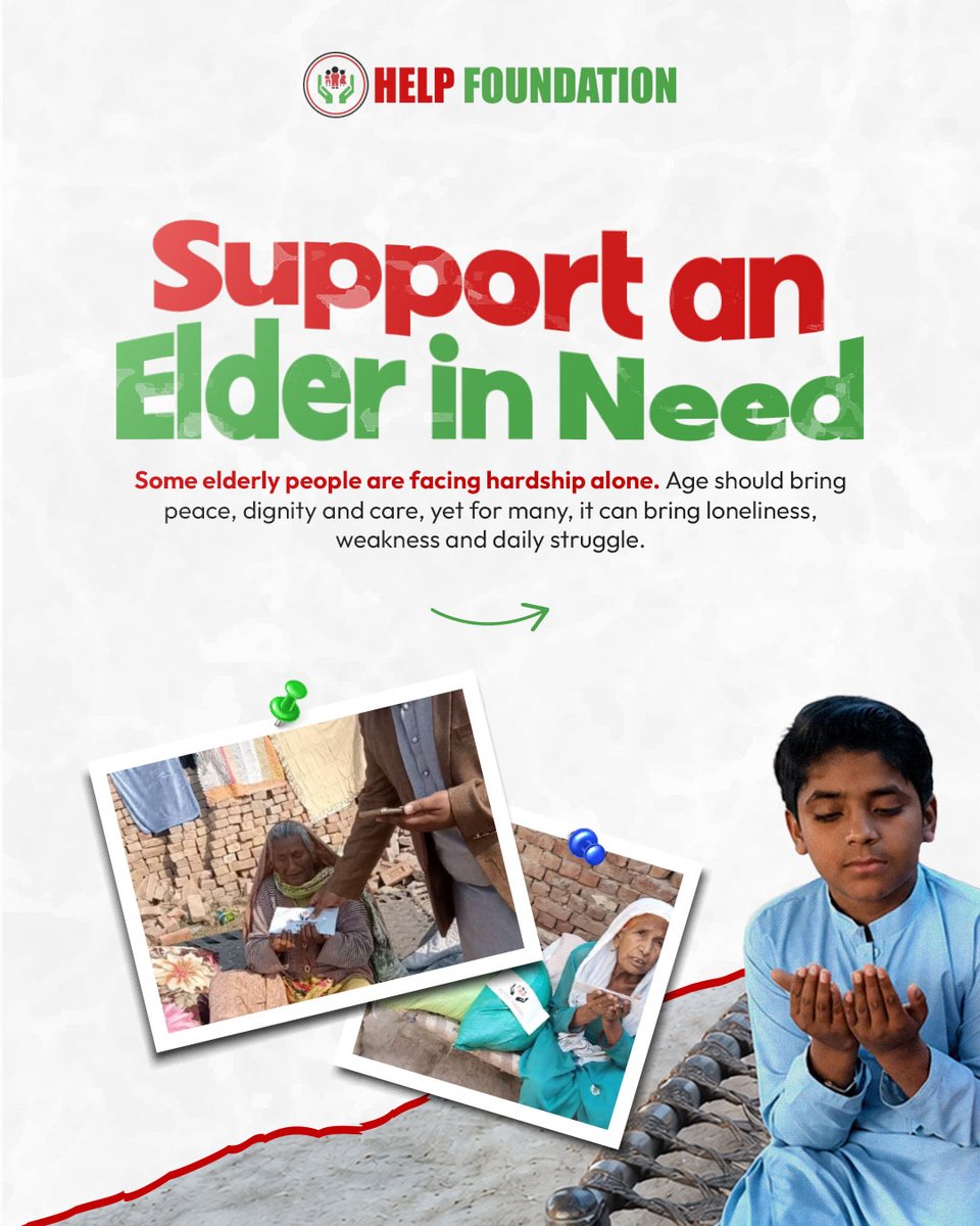 HelpTheHumunity's tweet photo. Many elderly people face hardship quietly.

After spending their lives caring for others, they deserve care, dignity and support in return. 🤍

With just £20, you can help provide essential support to an elderly person in need.

Support today:
https://t.co/TQ1wV6TaBB

#Support https://t.co/9OK3nJgNIL