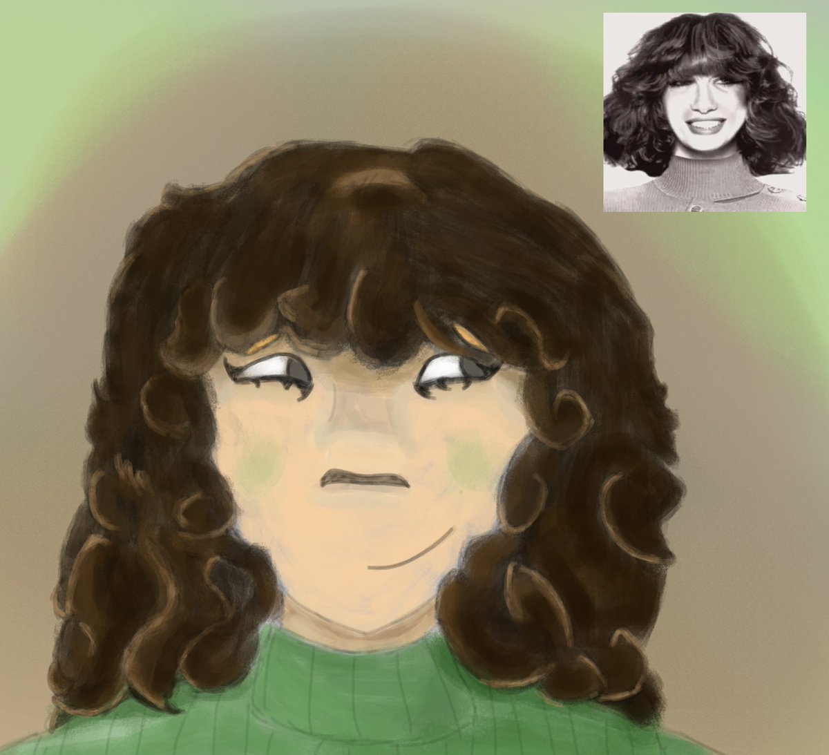 SpidersCreamPie's tweet photo. I did a redraw of this image BUT I used a monochrome filter, so I didn't know what colors I was picking

(Although, I did memorize like 90% of the color wheel so I'm sad it wasn't a REAL challenge.)

#TheWaltenFiles #RosemaryWalten https://t.co/N8COC1vae6