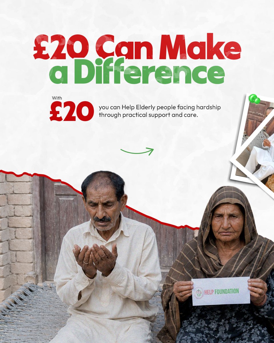 HelpTheHumunity's tweet photo. Many elderly people face hardship quietly.

After spending their lives caring for others, they deserve care, dignity and support in return. 🤍

With just £20, you can help provide essential support to an elderly person in need.

Support today:
https://t.co/TQ1wV6TaBB

#Support https://t.co/9OK3nJgNIL