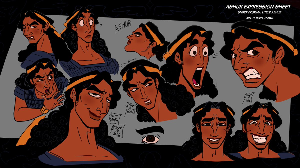 _ARTOBARTO_'s tweet photo. Ashur and Apoca expression sheets done. More to come.
#underproxima https://t.co/E9u3GikrQU