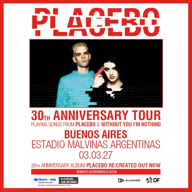 SFV_Cinema's tweet photo. 🏟️ PLACEBO 🏟️

📅 3 de Marzo en Estadio Malvinas Argentinas
💵 Precios finales oficiales (service incluido)

🎟️ Platea de Pie: $161.000 ARS
🎟️ Campo: $189.750 ARS https://t.co/epFwCn0mWW