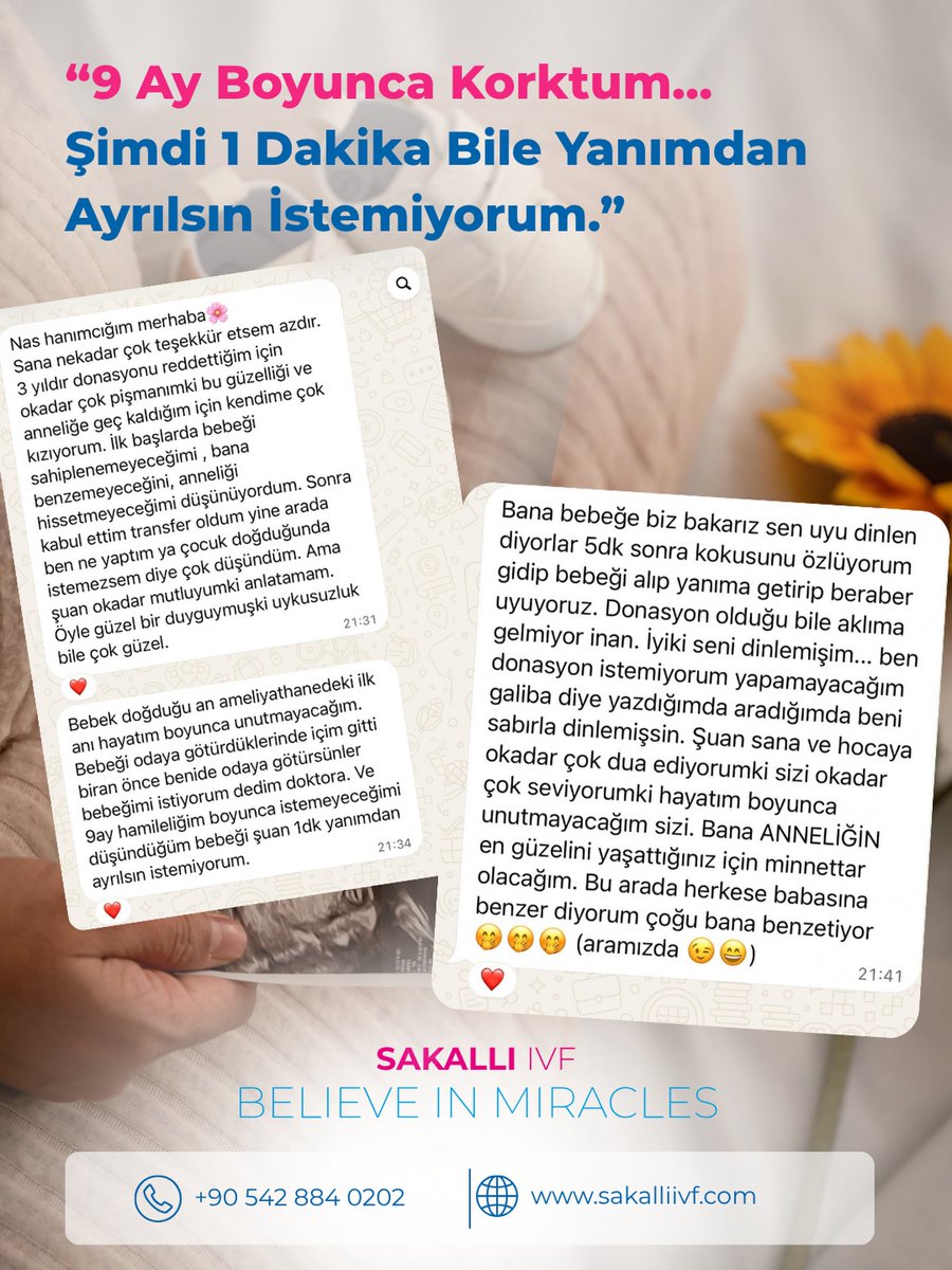 SAKALLIIVF's tweet photo. Onca kaygı, soru işareti ve korku… Sonra bir gün hepsi susuyor; sonunda kucağınızda tarif edilemez bir sevgi🥹🤍 https://t.co/0sSbQPX26h