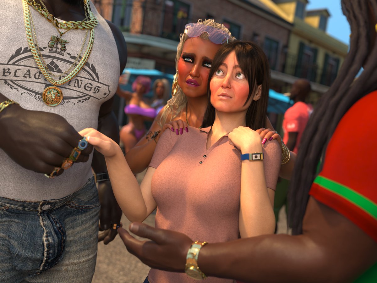 Fiddlestix3DX's tweet photo. The Ebony Isles Vol. 2 - An August Holiday (1-2/19)

Auntie August (FINALLY🤪) arrives in the Ebony Isles to rescue her sister and niece from the Black Brutes who have turned them both into Blacked Bimbo Bitches!

One small snag; mother and daughter don't want to be saved!😱 https://t.co/DGTOebnnWd
