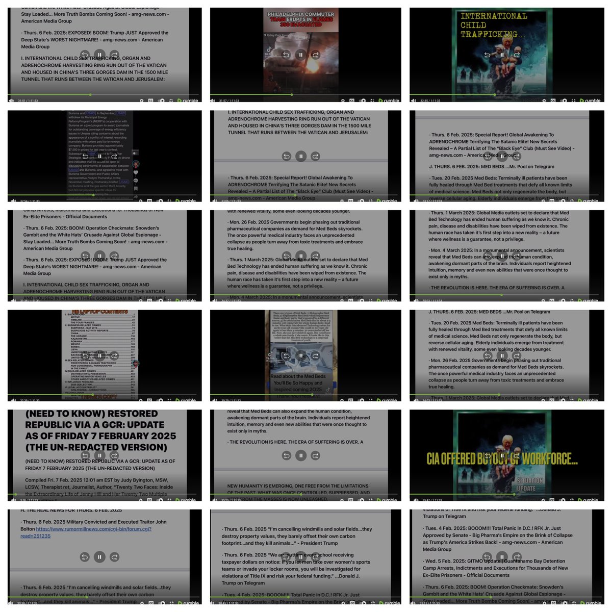 Cali_Eclipse17's tweet photo. Angry Patriot's MEMES OR VIDEOS
#CompilationGridArt
#TheWeThePeopleNewsShow_Rumble @wtpnews76 @JudyByingtonn @judybyington_ @AJNlive #CoMixBook
#Feb2025 https://t.co/BOXUGcXES9
