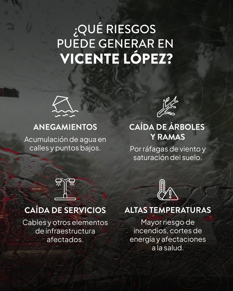 VivamosVL's tweet photo. En Vicente López estamos preparados ante la llegada del Súper Niño. 

Ante cualquier emergencia, llamá al 103. https://t.co/sOEcH8wZeg