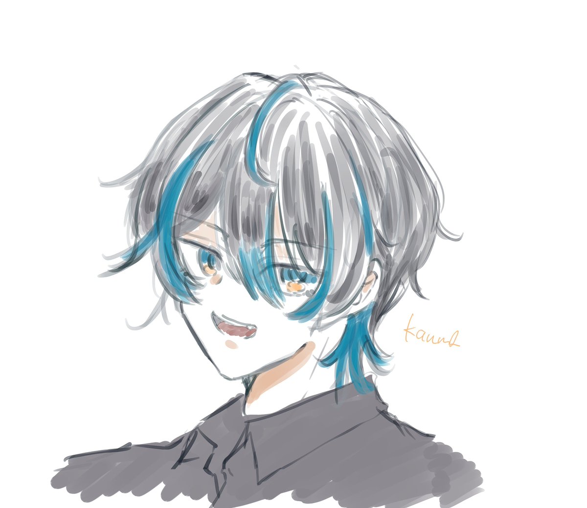 kanm1col's tweet photo. ショー待ち時間に描いてたねいろろん💙 https://t.co/rf292VgFmG