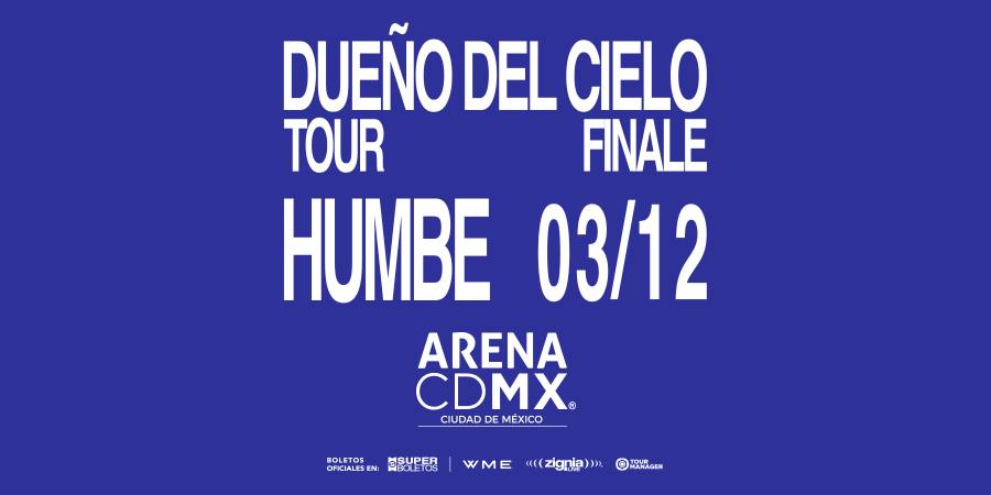 ArenaCdMexico's tweet photo. CDMX, llegó el momento de sentirlo todo. 💫

Humbe llega a la #ArenaCDMX para cantar contigo esas canciones que han acompañado tus mejores momentos. ❤️‍🩹🎶

🪪 Preventa fan: 23 y 24 de septiembre 11 am.
🎟 Boletos a la venta a partir del 25 de septiembre en https://t.co/ni4BWMLluc https://t.co/jXwnAyv5yr