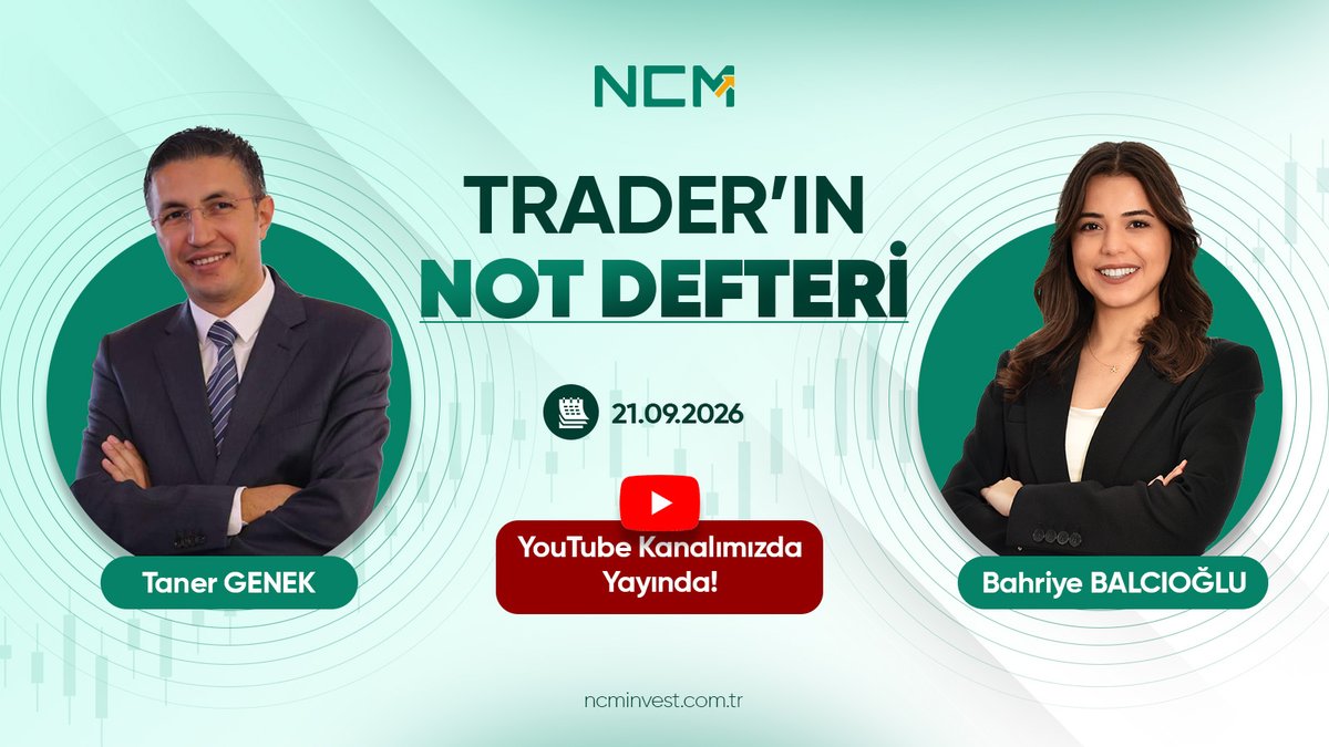ncminvest_tr's tweet photo. Taner GENEK ile Trader'ın Not Defteri Yayında!

Haftalık piyasa yorumları, öne çıkan sektörler ve endeks değerlendirmesi ile Bahriye Balcıoğlu  @bahriyenurbalci
 ve Taner Genek  @TanerGenek NCM yatırımcıları için piyasaları değerlendirdi!

Hemen İzle
👇
https://t.co/Rx7EYJEkBA

#borsa #trader #sektör #teknik