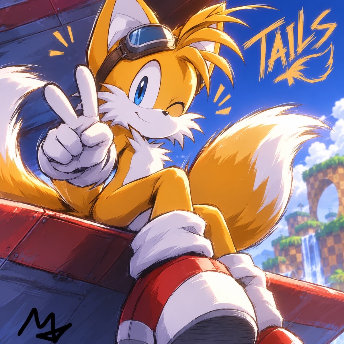 BlueBlur768's tweet photo. Do ya ever just wake up daily greeted by a smol yellow boi and think to yourself “Yeah today is gonna be a good day!” ? XD Tails always puts me in a good mood!:3 https://t.co/62jlblUq01
