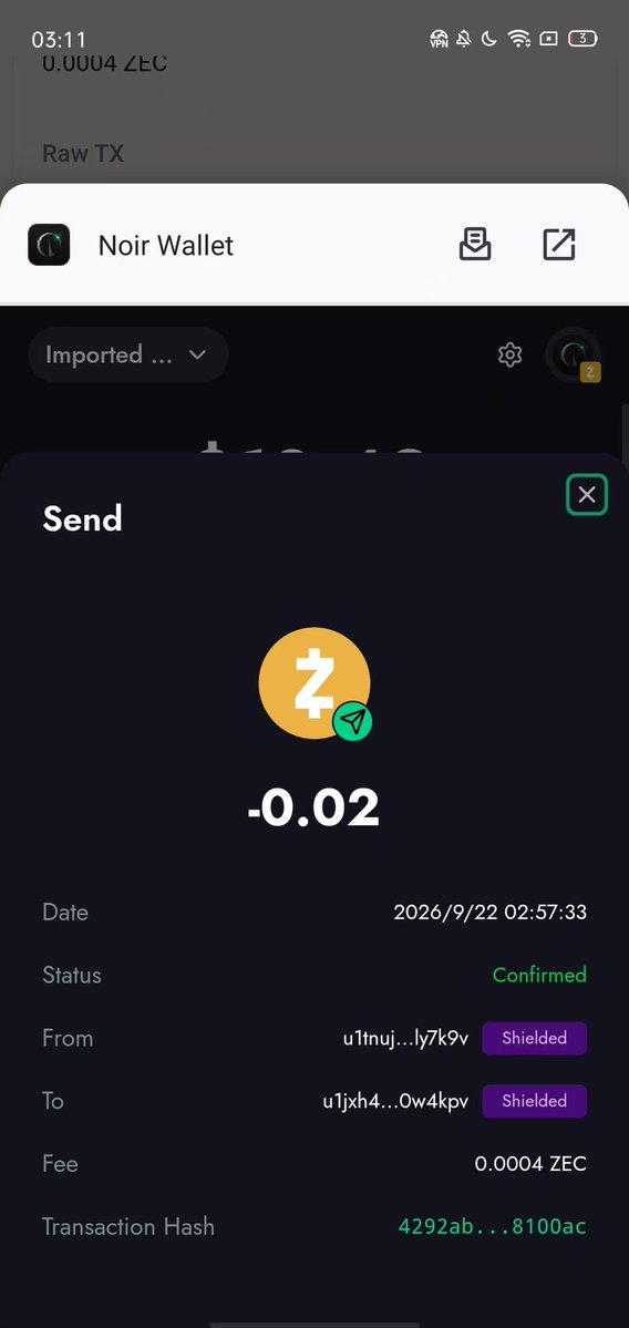 NianAirdrop's tweet photo. Paid 0.02 ZEC. No NFT. Missing Memo. Refund my 0.02 ZEC to: u1tnuj9sesmucemjuvnxtmezvsylmrfztvnwy0v0p90jm7daxg28p5fjmwkxw569nxgfgkzfr96gcpz8x2dlqqcpr7xuyht4w6h3de03r9gfrgxzfl6zjnkn8w25cut29rtgun4l2563l7etgllpultzp4377vx7cnelyl9ru67qly7k9v TxID: 4292aba896373879cd9b01247d44b3e5e83df2acdb6502986515d894da8100ac