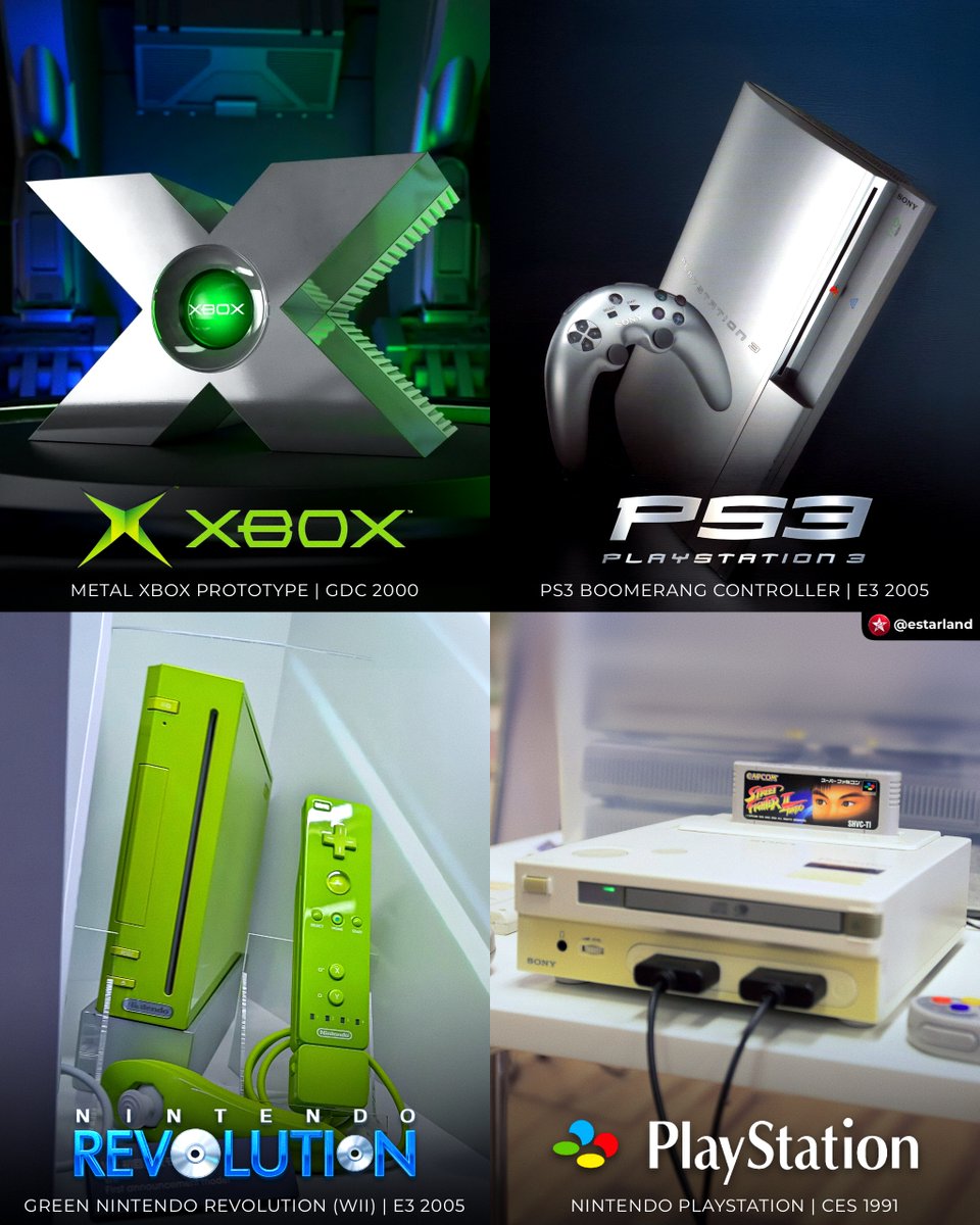 eStarland's tweet photo. Unreleased Gaming Consoles &amp; Prototypes ✨ https://t.co/yXRGl7hh0E