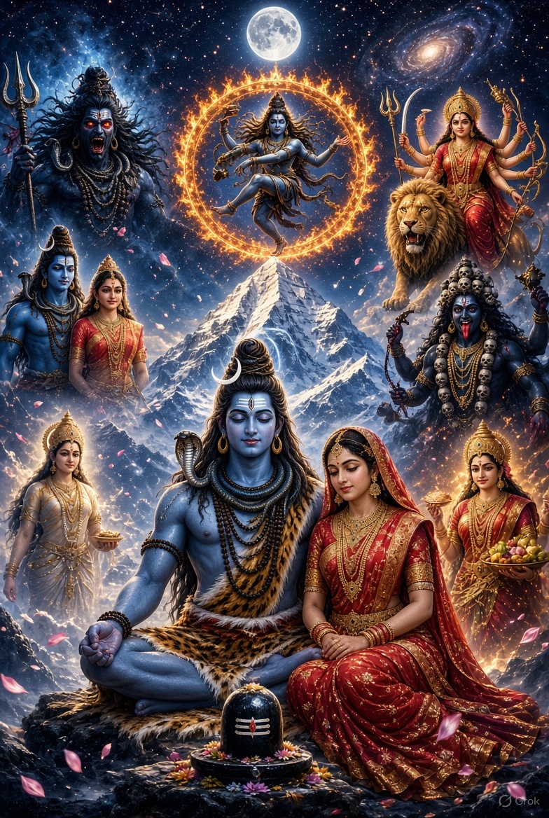 DoliSahadad's tweet photo. 🔥When every avatar of Mahadev meets every form of Shakti in ONE frame the universe trembles🔥#LordShiva #MaaParvati #ShivShakti #Mahadev #Nataraja #Durga #Kali #Ardhanarishvara #HarHarMahadev #DivineAvatars #Shakti #SanatanDharma #ViralDivine #SpiritualPower #TrendingNow #X https://t.co/1oW8gnCMti