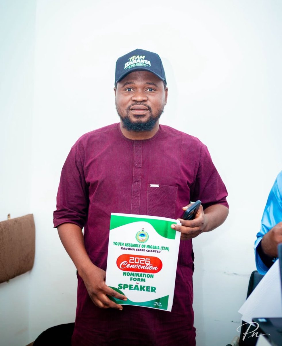 Abdulilu1's tweet photo. TEAM BABANTA CAMPAIGN COUNCIL UPDATE!!

Comr. @isah_babanta Campaign Council for YAN Speaker, Kaduna State Chapter, alongside the candidates, has officially completed the purchase of the Expression of Interest Forms for the positions of Speaker and Deputy Speaker ahead of the forthcoming election.

The process marks a significant step in the preparations and reflects our continued commitment to organized, responsible, and purposeful leadership.

The Campaign Council remains focused on presenting a clear vision and professionalism as the election draws closer.

Comrd Isah Babanta — Candidate for YAN Speaker Kaduna State Chapter.
Comr. Silas Itock Zachariah— Candidate for YAN Deputy Speaker Kaduna State Chapter 

Muhammad Umar
(Pharouq Namalama)
Director, Digital Media and Communications 
Babanta For YAN Speaker Campaign Council.

#PNGRAPHY