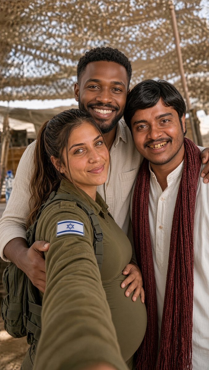 VladTheInflator's tweet photo. OMG the happiest throuple.  

Israel needs this type of diversity.  They need their own Hart Celler Act https://t.co/Bm4aAynLaO