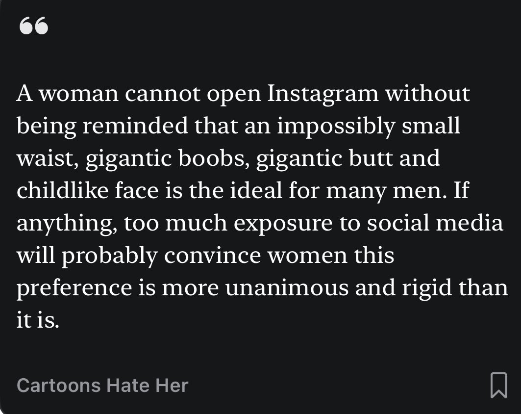 whitehousebride's tweet photo. This is the truthnuke for me. My experience has always been that I’ve nerfed myself in dating by expecting men to be as uniformly attracted to this as they are online. https://t.co/nbWE8SbvpI