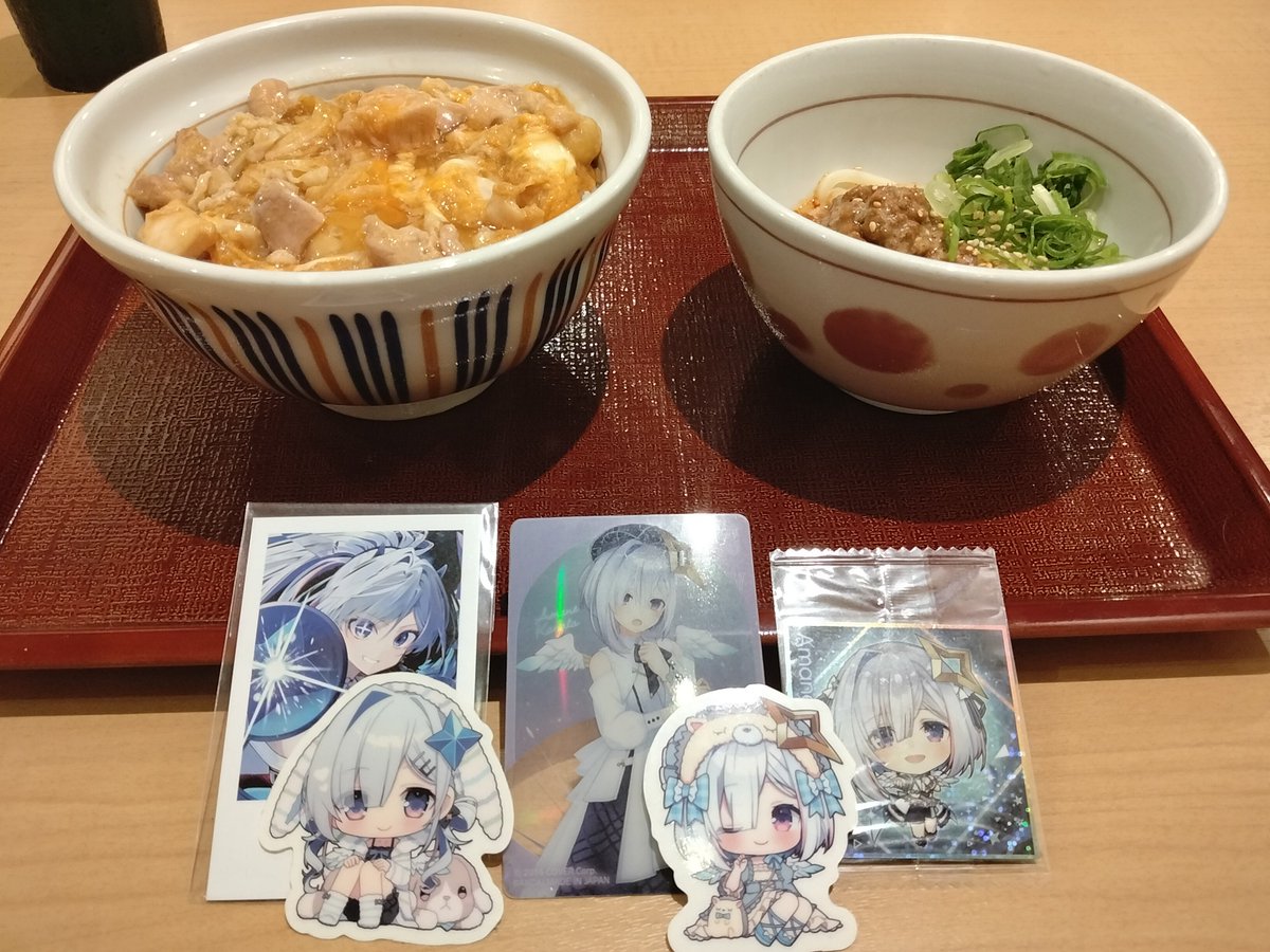 arsar1109's tweet photo. 夜勤終わりに久しぶりのなか卯！
 #天界学園飯テロ部
 #へい民なか卯報告 https://t.co/KChtcvA69r