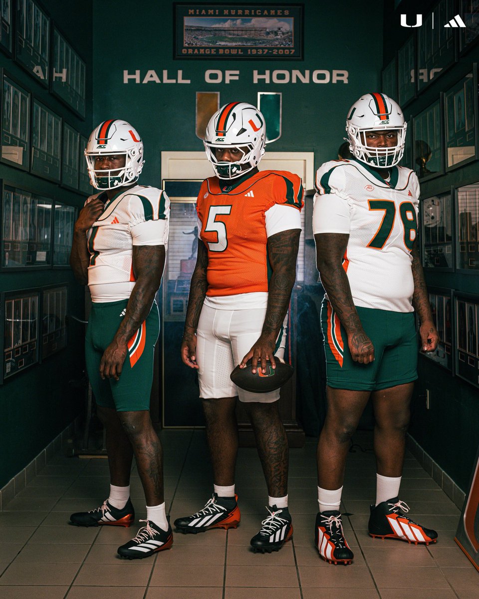 UNISWAG's tweet photo. Miami is bringing back one of the most iconic looks in college football.

The @CanesFootball will wear throwback uniforms inspired by the legendary 2001 national championship team, recreating one of the most recognizable looks in program history as adidas enters its final season with Miami.

#uniswag