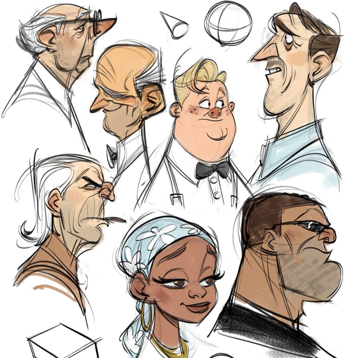 prokotv's tweet photo. Get a head start on your week, by sketching some portraits.

Art by @loishh, @MontaldRembert , and @saqomolo https://t.co/Tw87SrE8AL