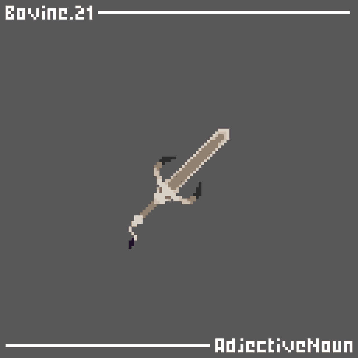 _AdjectiveNoun's tweet photo. Day 21 of #swordtember! - Bovine
#swordtember2026 https://t.co/HQbl4fSNqq