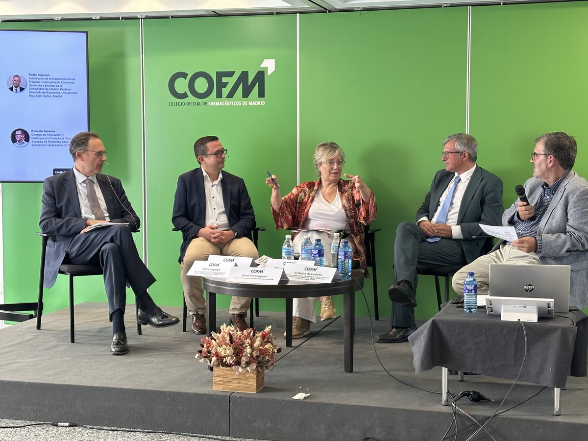 COFMadrid's tweet photo. La innovación en salud 💚va más allá de descubrir nuevos medicamentos. En la presentación del “Informe TIMER”, abordamos el valor de la evidencia científica real #RWE para conocer cómo la innovación transforma realmente la vida de las personas. Con el apoyo de @JNJInnovMed #AQVIA https://t.co/sPoZ6zI2VB