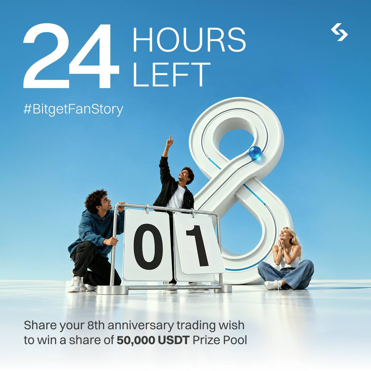 BitgetBDT's tweet photo. ⏳ FINAL 24 HOURS | #BitgetFanStory! 🩷

Last chance to share your Bitget story + 8th Anniversary Trading Wish for a chance to share 50,000 USDT in rewards! 🎁

✅ Post on X
✅ Use #BitgetFanStory #BitgetTurns8

❤️ Share your story. Make your wish. Celebrate 8 years with Bitget! https://t.co/vwtiFhfvHu