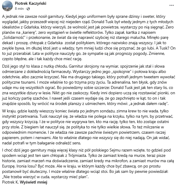 WieElink's tweet photo. Donald Tusk to skuteczność, stalowe nerwy i genialny strateg! Od chłopaka z Gdańska po lidera Europy! On ma plan, ma klasę i idzie po wygraną! Walczy o naszą przyszłość, dlatego w przyszłym roku ma mój głos! https://t.co/UpV5XfQuTT