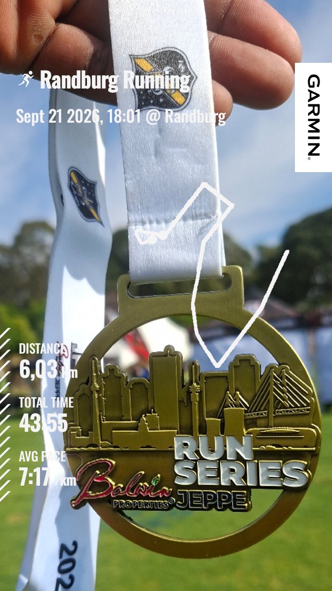 KhuthadzoJr's tweet photo. Happy Medal Monday. 
#RunningWithTumiSole 
#Fetchyourbody2026. https://t.co/G31mPrckHv