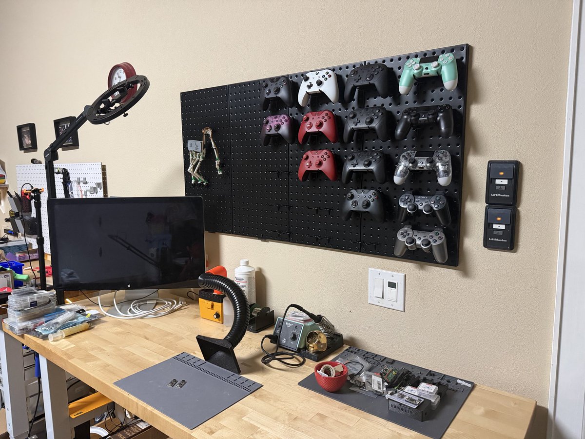 RobertDaleSmith's tweet photo. Controller wall is finally happening https://t.co/s5m0Xa3saD
