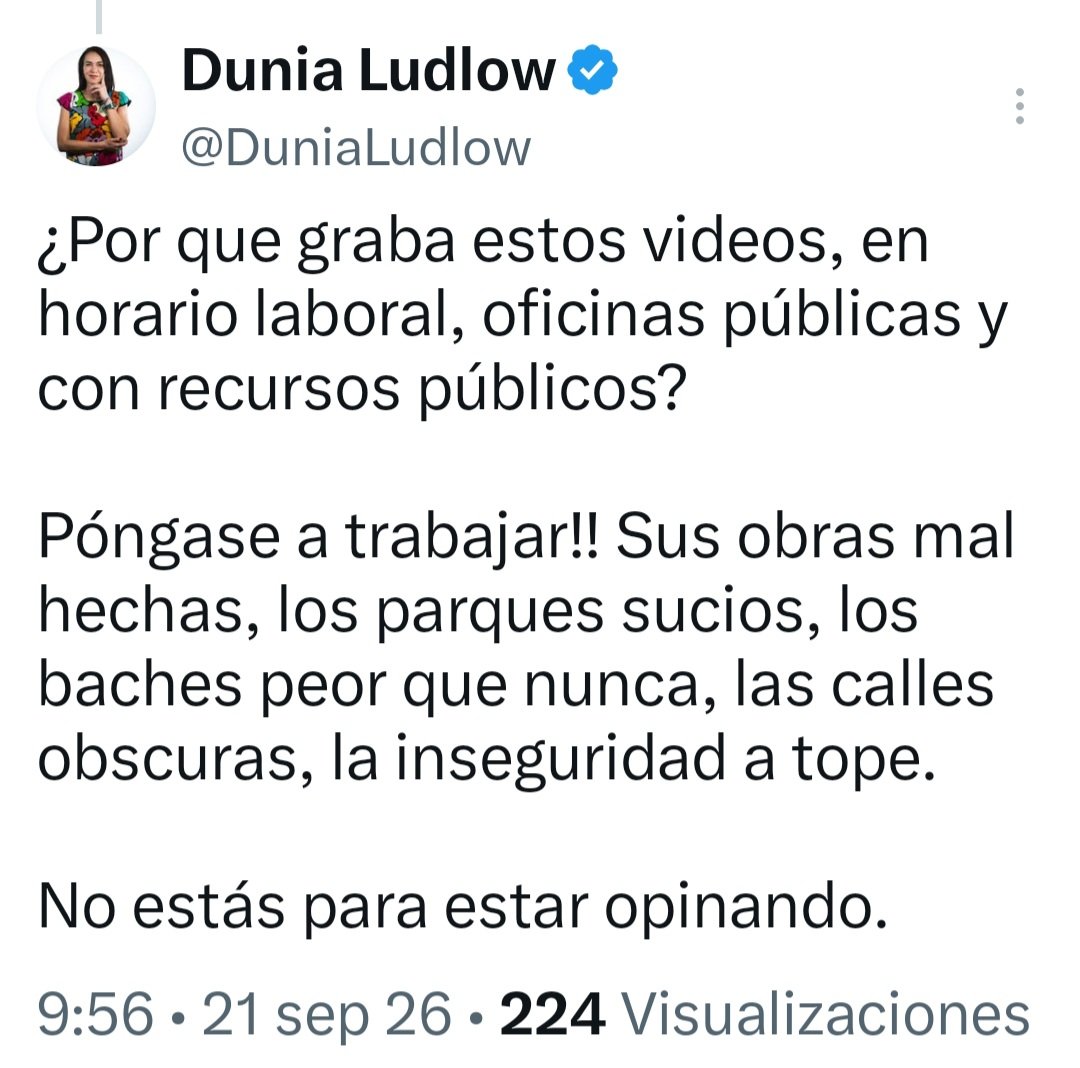 elderketa's tweet photo. @DuniaLudlow @AlessandraRdlv 21 de septiembre 9:56

Porqué estás estalkeando a la alcaldesa en horario laboral?

Pónganse a trabajar que las tiendas son un desmadre https://t.co/bFrlrcdtbN