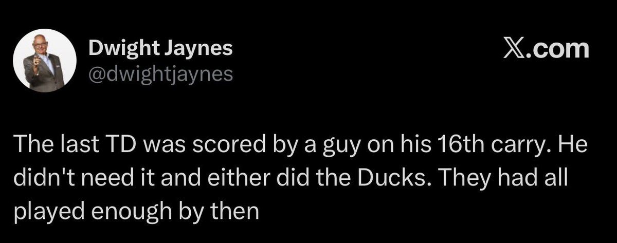 DawgLifeIzzoYB's tweet photo. Loser argument Dwight!
Sure, Lanning gets regularly gets carried away with the tough-guy act in locker room speeches & w/ reporters. Sure, he made “f*** everyone but us” the team motto. Rumors about going scorched-earth… ignore all that!
That 12th TD vs Portland State with 30 secs left? Just a valuable 16th rep for our RB!! Development Dwight!
