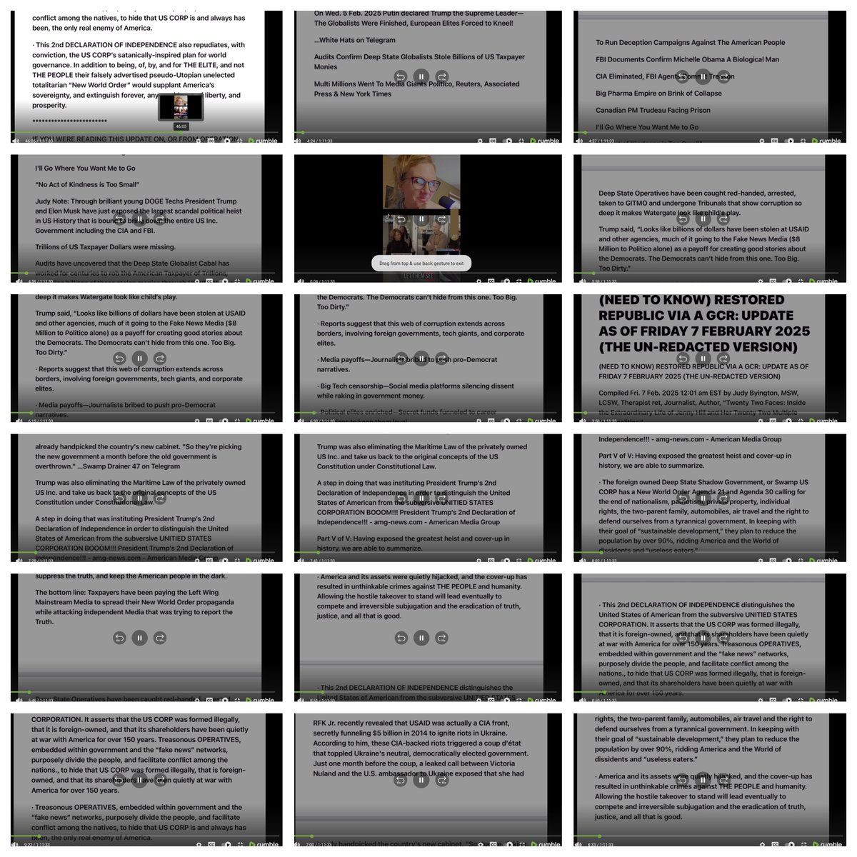 Cali_Eclipse17's tweet photo. Angry Patriot's MEMES OR VIDEOS
#CompilationGridArt
#TheWeThePeopleNewsShow_Rumble @wtpnews76 @JudyByingtonn @judybyington_ @puddin88124 @tpvsean Thank You #CoMixBook
#Feb2025 https://t.co/eMelNndrg1