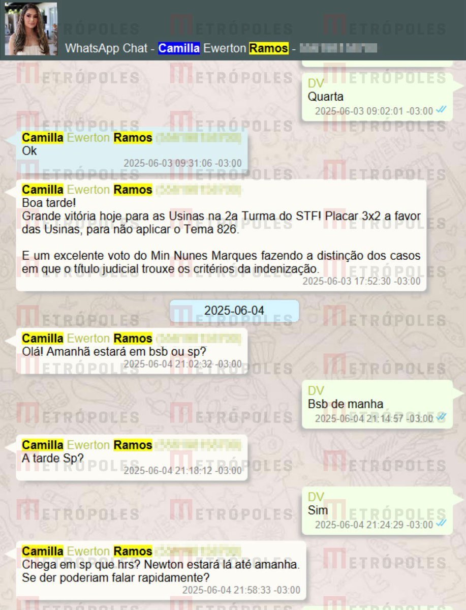 mariarita4141's tweet photo. O contrato da “Turma do Kassio Nunes” para destravar precatórios de Vorcaro . Honorários dependiam do êxito em ações que poderiam destravar R$ 8,5 bilhões; mensagens mostram pedido de KN para diária em Fasano. https://t.co/zxrK6VsXDg