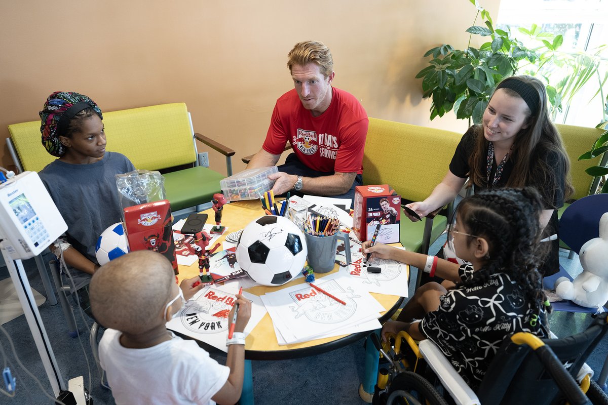 RWJUH's tweet photo. A huge thank you to the @NewYorkRedBulls for visiting The Bristol-Myers Squibb Children's Hospital patients and team members last week! 

@RWJBarnabas https://t.co/KYAVz3TeQw
