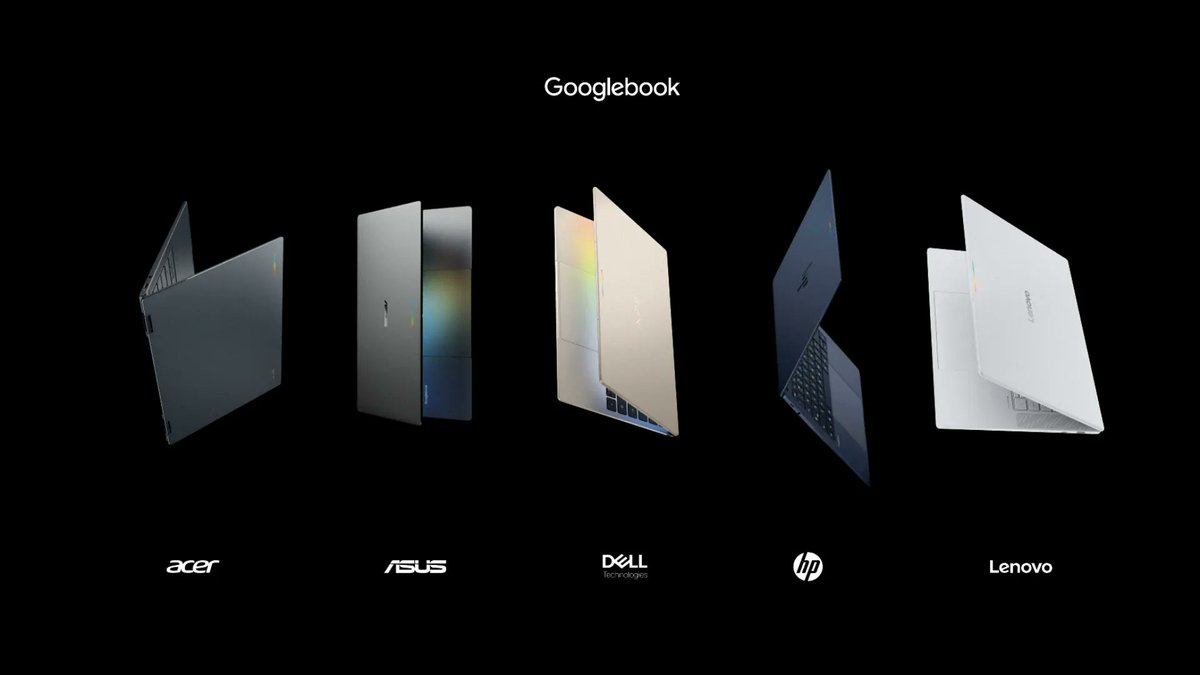 SaudiAndroid's tweet photo. 🚨🚨كشفت قوقل رسميًا عن نظام Googlebook OS اللي يقدم افضل مافي اندرويد و كروم في نظام جديد لأجهزة اللابتوب.💻

تعد قوقل بتجربة ذكية مع جيميناي و تكامل قوي مع هواتف اندرويد ودعم ملايين التطبيقات وتحديثات مستمرة 10 سنوات.

تم الكشف عن اجهزة لابتوب مختلفة اسعارها تبدأ من 899$ https://t.co/0rrE7SDDDG