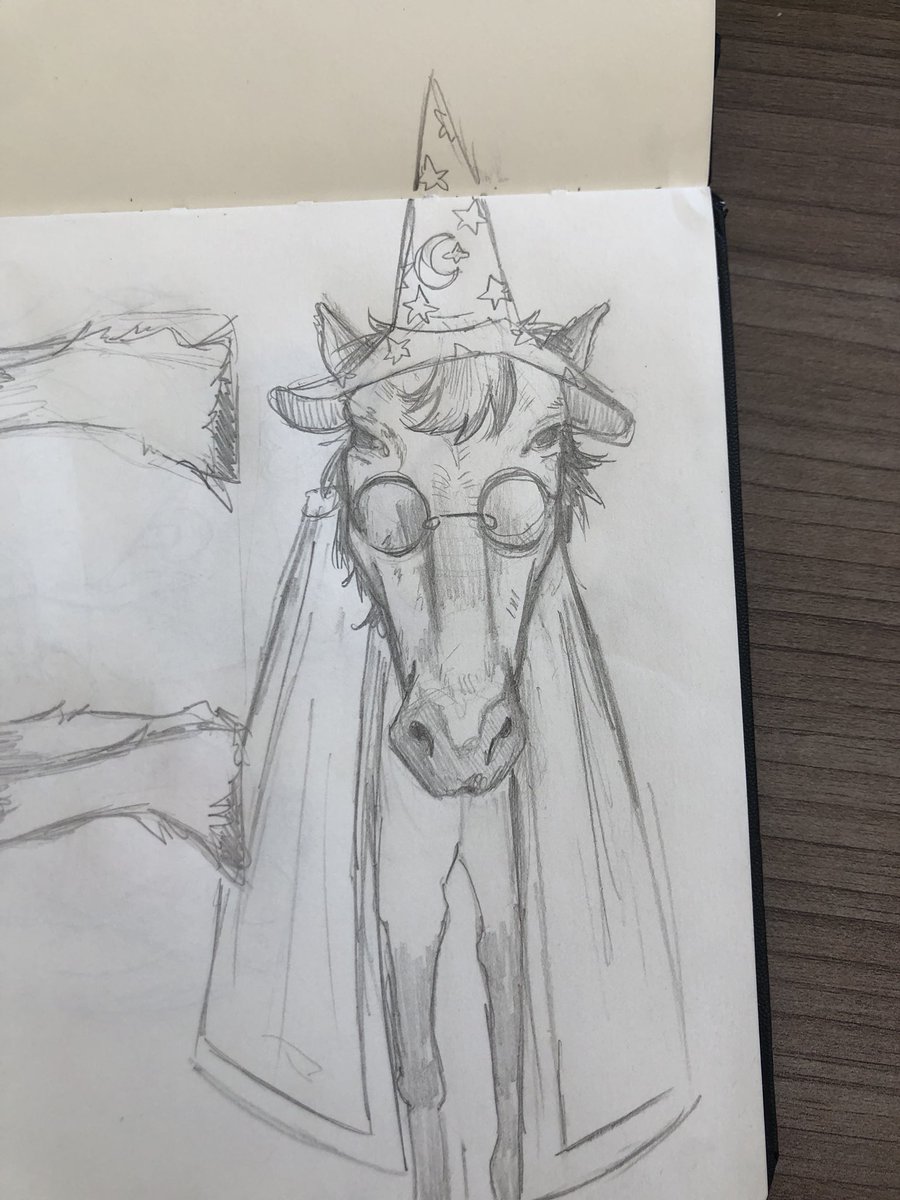 stiinkyboy's tweet photo. wizard horse https://t.co/deLuCYk47E