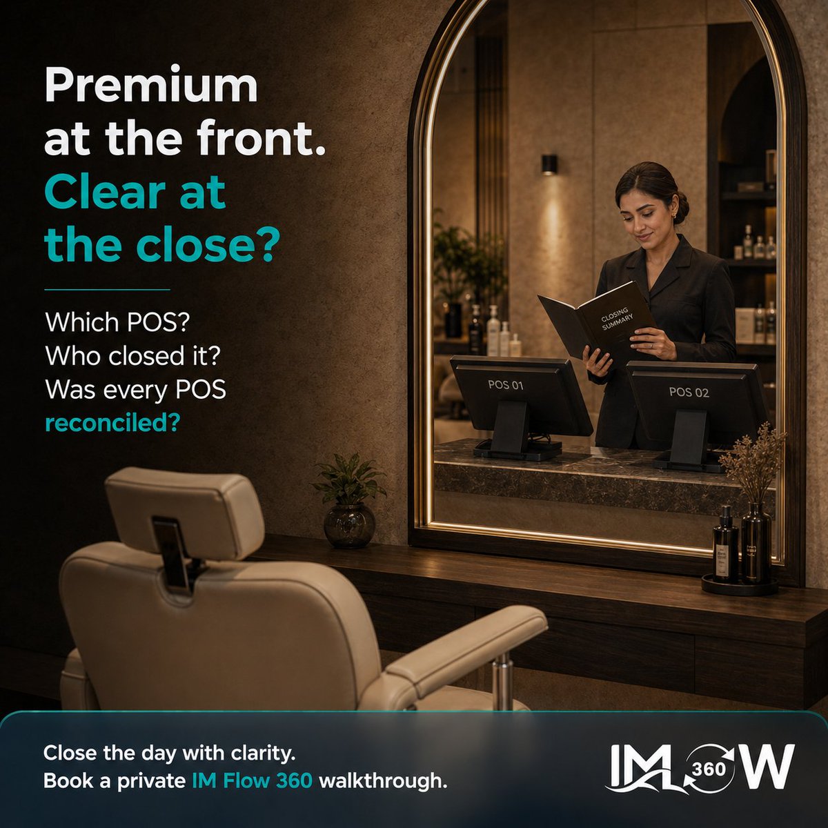 imflow360's tweet photo. Premium at the front. Clear at the close?

Which POS was closed? Who closed it? Was everything reconciled?

IMFlow360 helps give management one clearer view of daily operations.

Close the day with clarity: https://t.co/KZQuB3H0DM

#IMFlow360 #POSSystem #BusinessAutomation #Salon https://t.co/CCw8CcaASK
