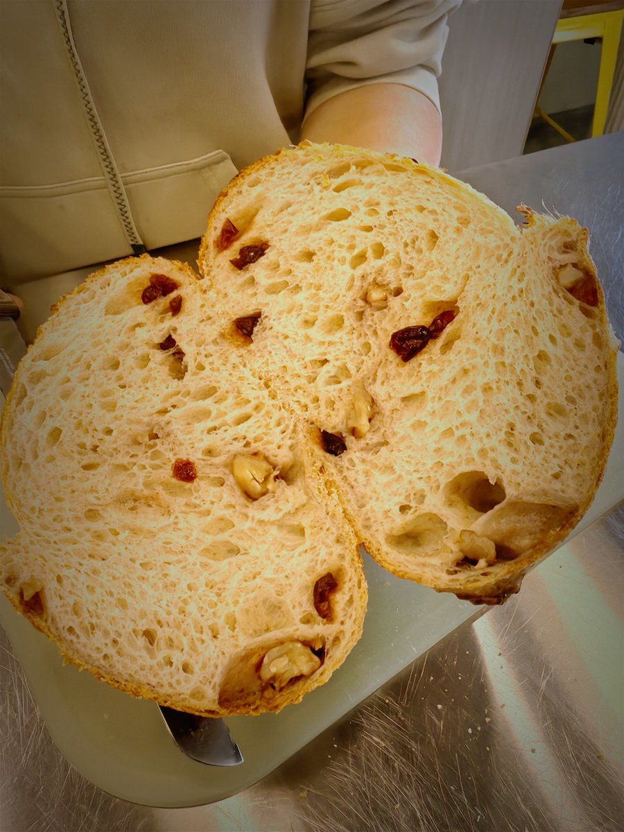 UltimateGero's tweet photo. Just pulled my first sourdough loaf out of the oven—crusty on the outside, soft on the inside, and the whole apartment smells like happy vibes https://t.co/PwgXID3hpm