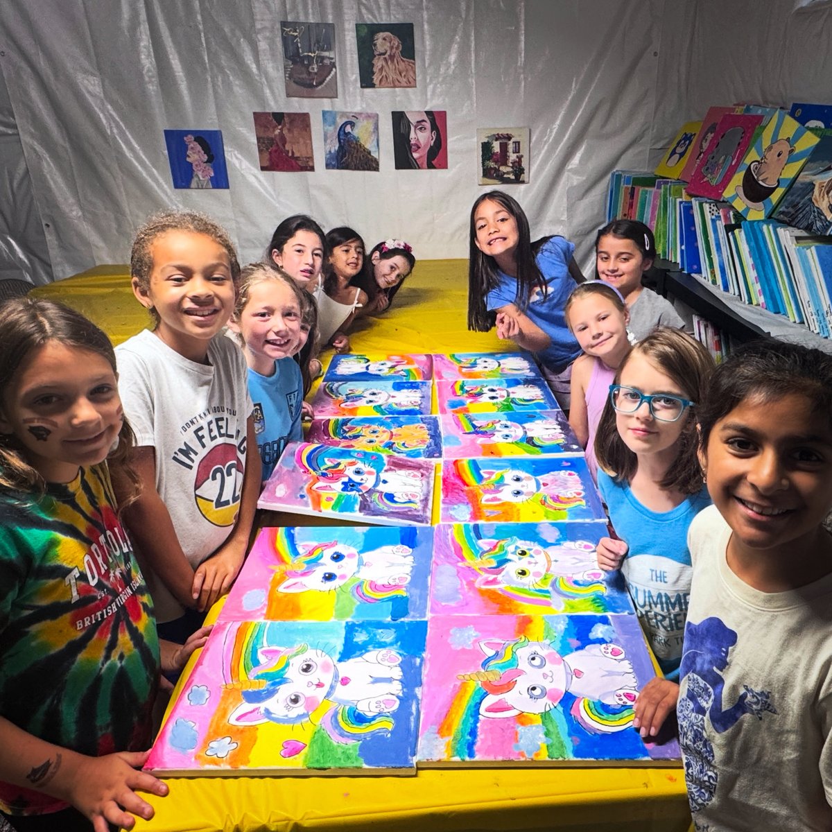 firststartcs's tweet photo. Happy Birthday Miss V! Thanks for painting with us on your special day! 🎉🎁 #firststartcs #firststartartstudio #birthdayparty #paintingparty https://t.co/mdgrrxyEsO