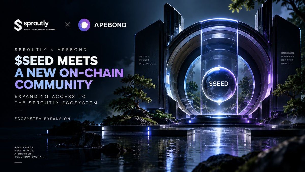sproutlyrwa's tweet photo. Get your $SEED with @ApeBond now 

Head over to ApeBond to secure your $SEED ahead of trading on Hydrex 

Secure $SEED with bonus now - https://t.co/fK2IfAolVM https://t.co/7ZuGjFW9I0