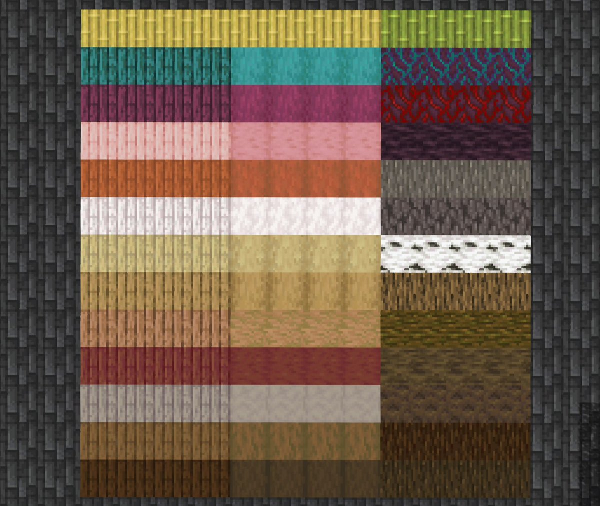 KnightlyNon's tweet photo. The new poplar wood looks awesome! What other wood types/colors would you want to be added to Minecraft? I personally think some kind of vibrant purple would be great https://t.co/3XSrRX36zk